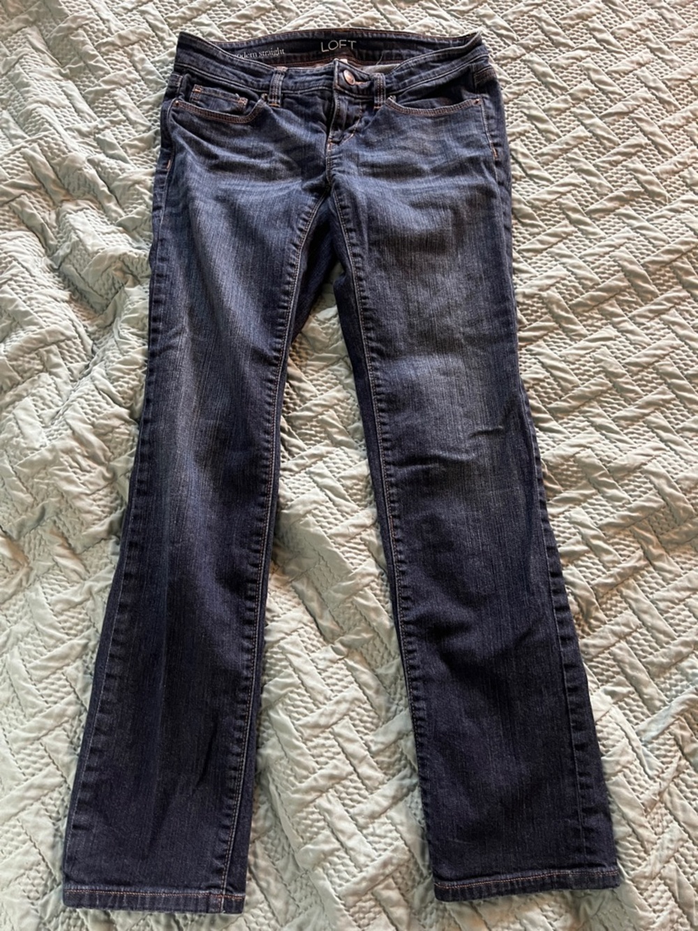 LOFT Women's Dark Blue Boot-Cut Jeans